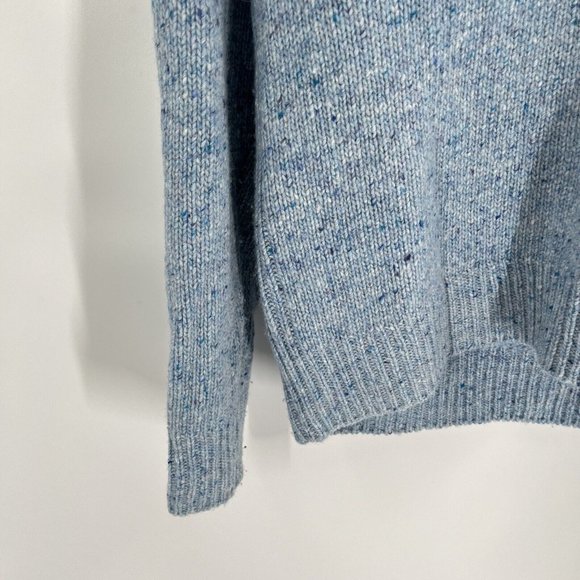 Vince Light Blue V Neck Sweater Knit Wool Alpaca Sz Small - Picture 2 of 6